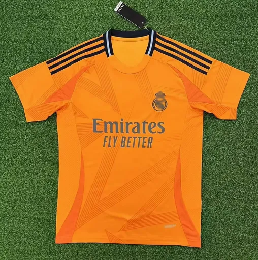 Real Madrid x Adidas 2023-24 Third Jersey Orange - 1