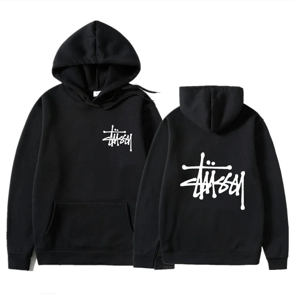 Stussy Black Hoodie Sweatshirt
