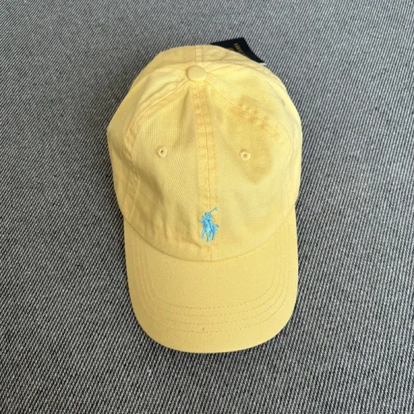 Ralph Lauren Polo Pony Baseball Cap Yellow - 1