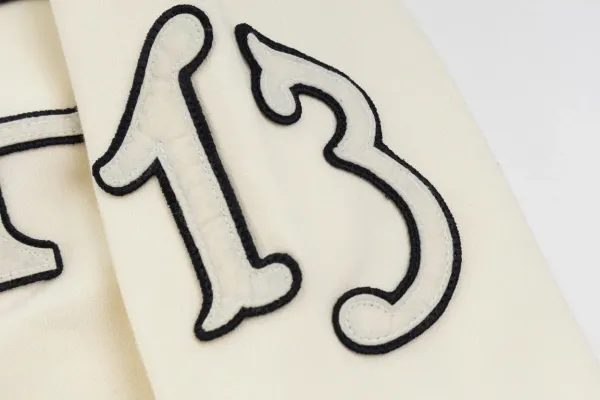 Prada Logo Embroidered Cream Sweater - 12