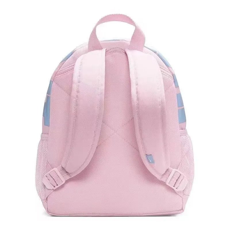 Nike Just Do It Mini Backpack White with Blue and Pink Accents - 5