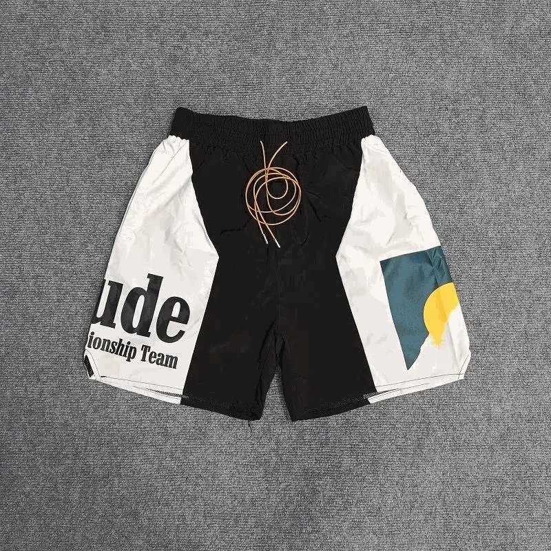 Dude Black and White Shorts