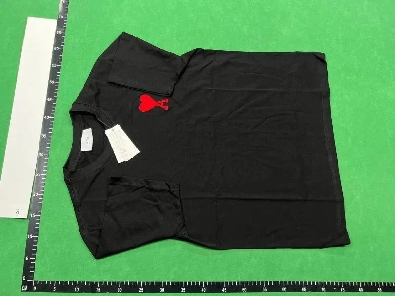 AMI Paris Heart Logo T-Shirt Mint Green T-Shirt - 3