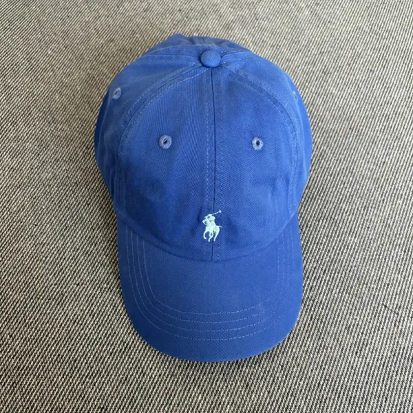 Ralph Lauren Polo Pony Embroidered Baseball Cap Blue - 1