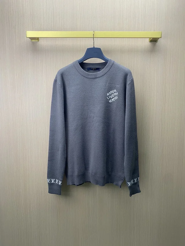 Louis Vuitton Knitwear Crewneck monogram knit sweater product detail image 2