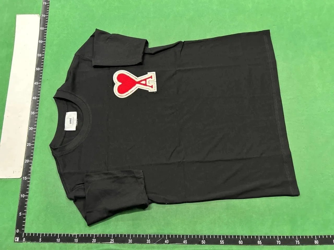 AMI Paris Heart Logo T-Shirt Mint Green T-Shirt - 6