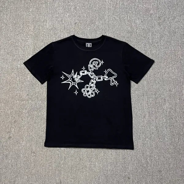 Corteiz Logo Patch Black Raw Denim Jeans - 46