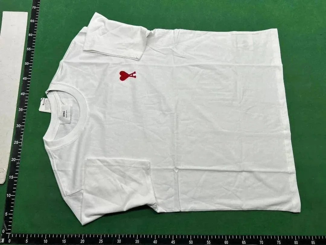 AMI Paris Heart Logo T-Shirt Mint Green T-Shirt - 4