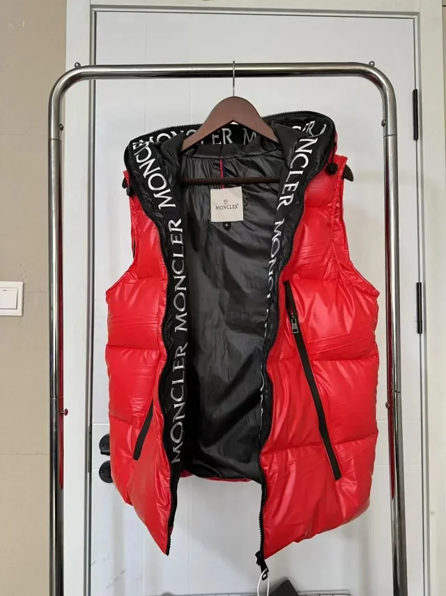 Moncler Vests Hooded puffer vest product detail image 9
