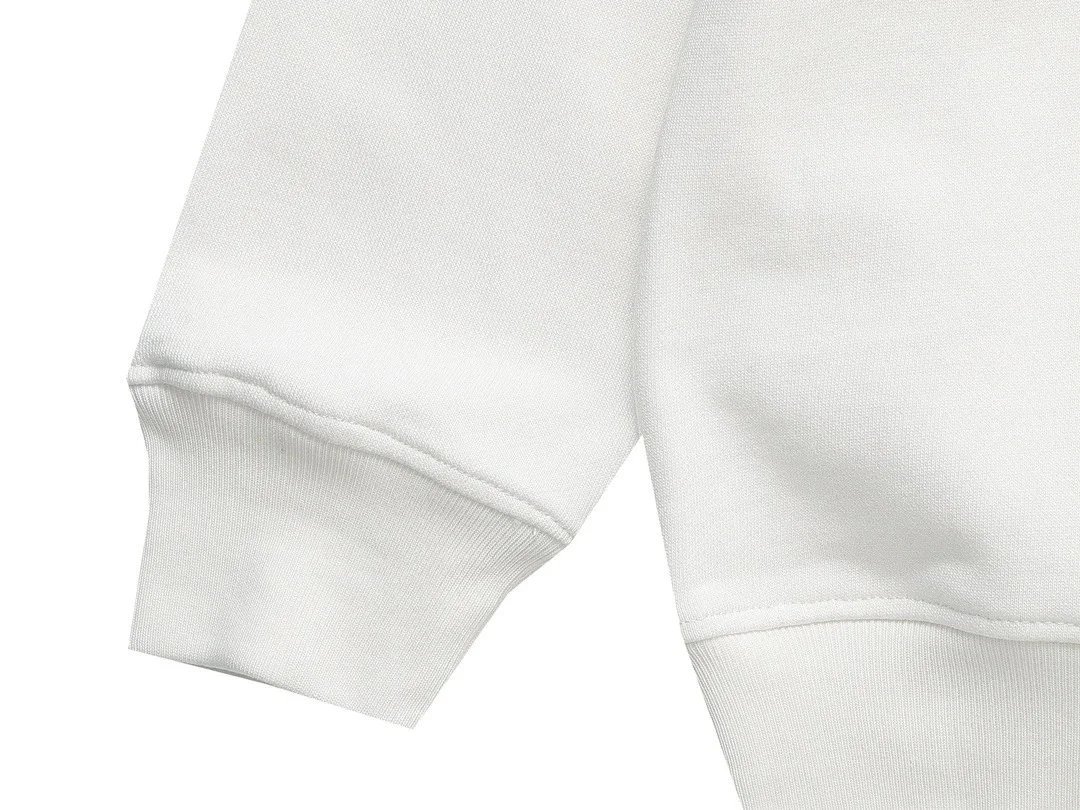 Prada Logo Embroidered Cream Sweater - 8