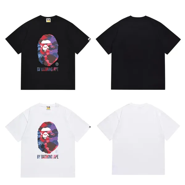 A Bathing Ape Big Ape Head Navy T-Shirt - 4