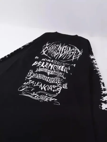 Balenciaga Multi-Logo Print Oversized T-Shirt Pink - 8