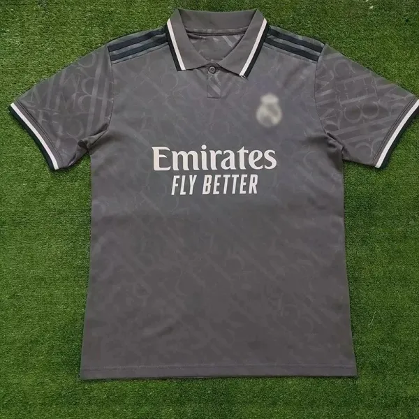 Real Madrid 2023-24 Third Jersey Gray Polo - 1