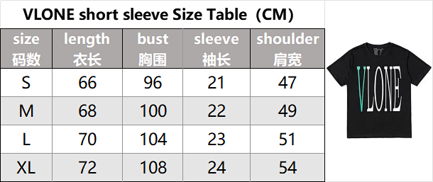 Vlone VLONE Logo Black T-Shirt product detail 2 in Litbuy spreadsheet finds
