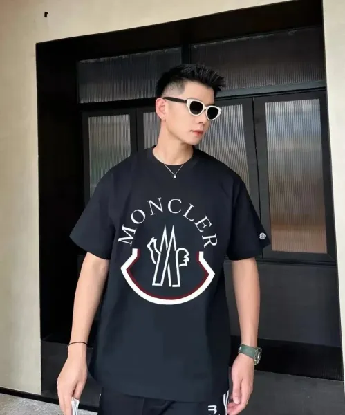 Moncler Logo Print White T-Shirt - 4