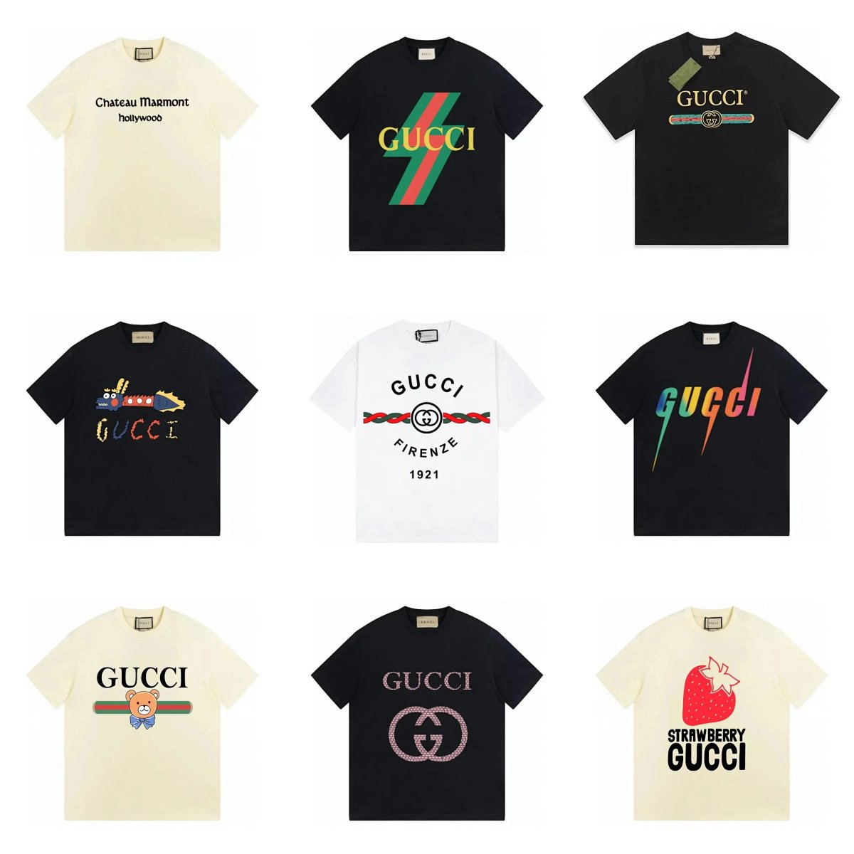 Gucci Chateau Marmont Hollywood T-Shirt Beige product detail 2 in Litbuy spreadsheet finds