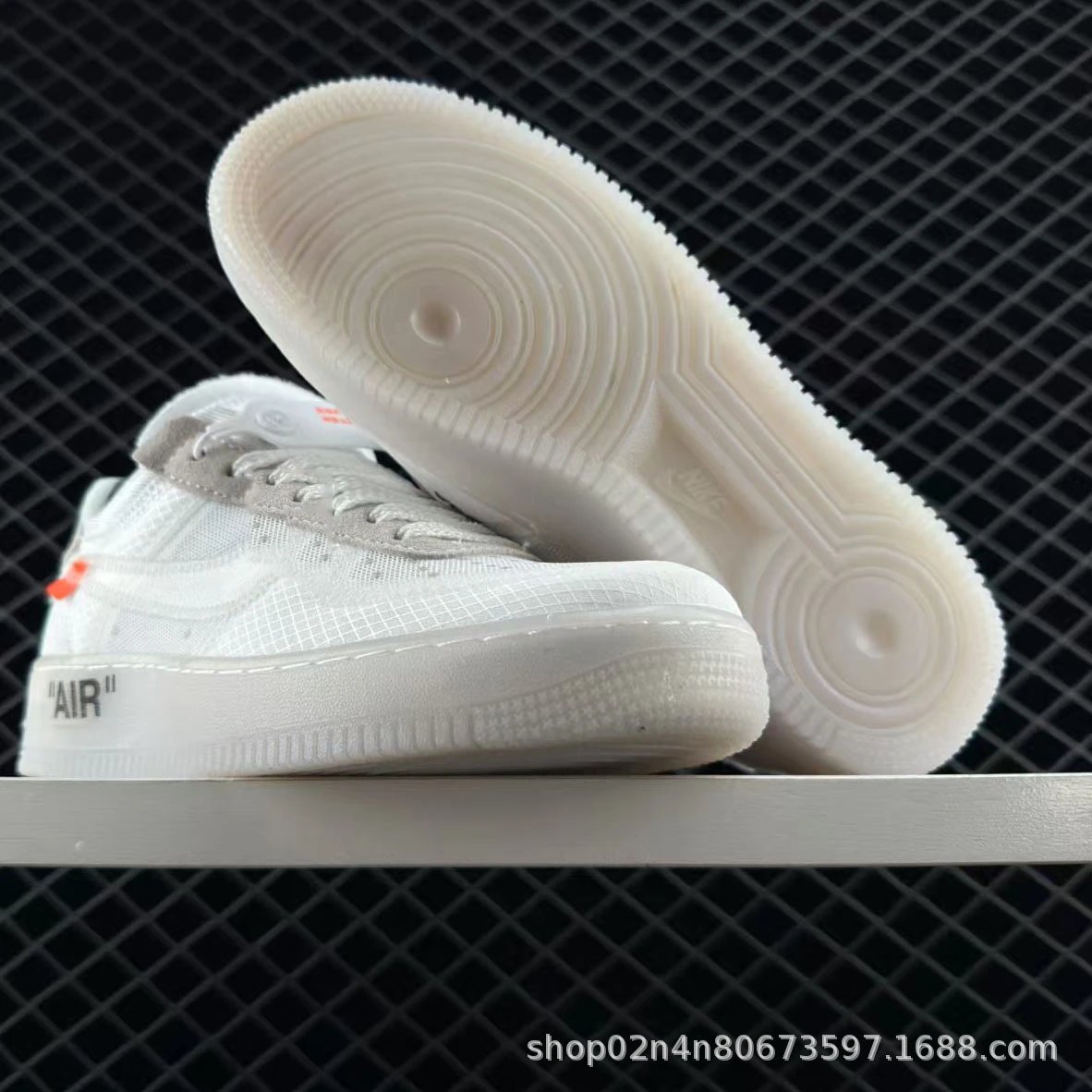 Off-White x Nike Air Force 1 Low Volt Green Sneakers - 6