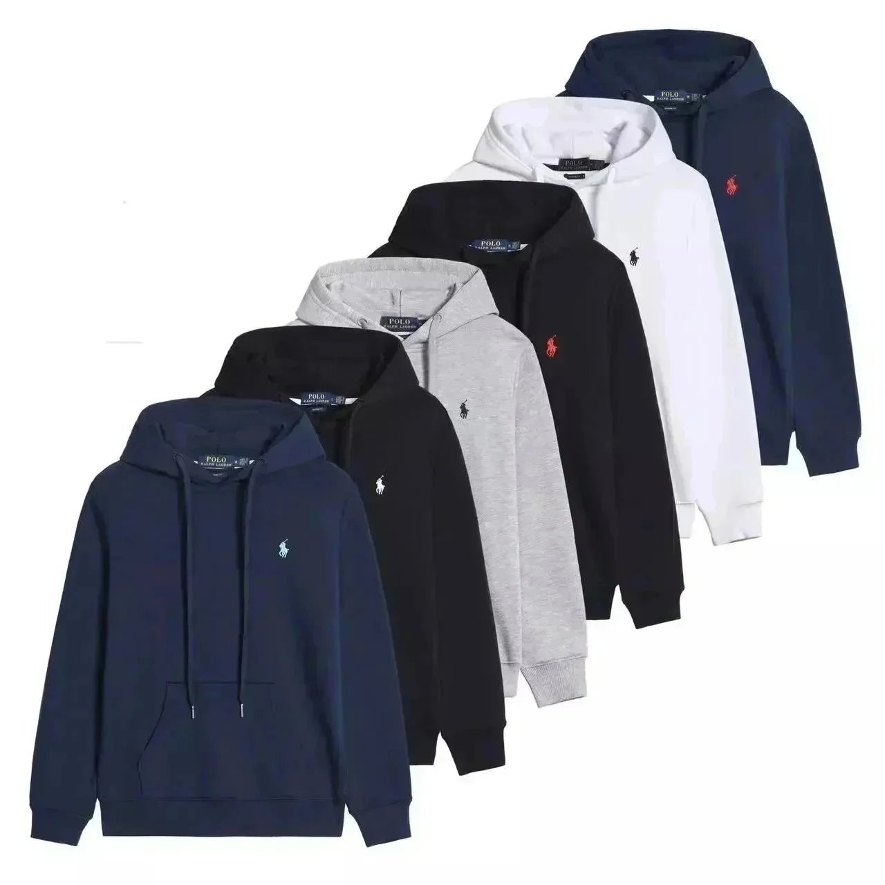 Ralph Lauren Polo Player Logo Navy Crewneck Sweater - 3