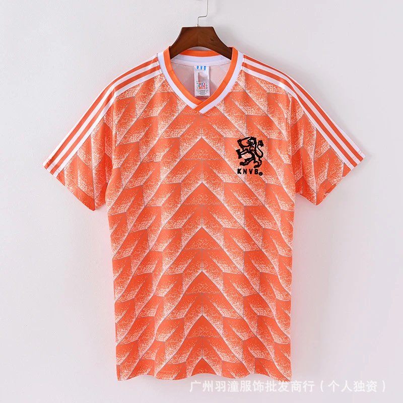Spain National Team 1994 World Cup Away Jersey White/Red/Orange Polo - 50