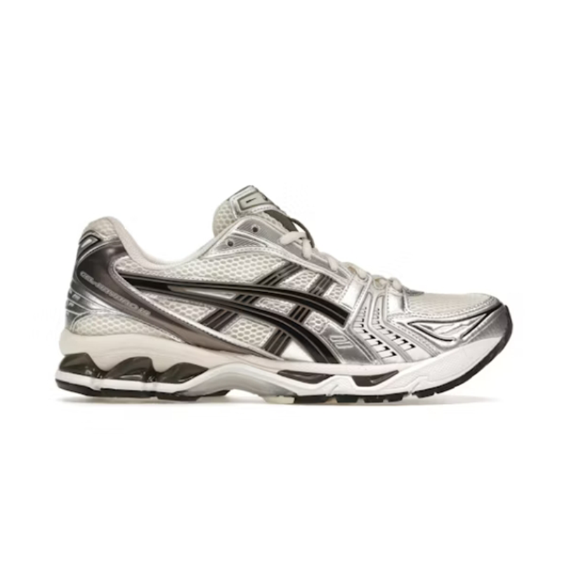 Asics White and Black Running Sneakers