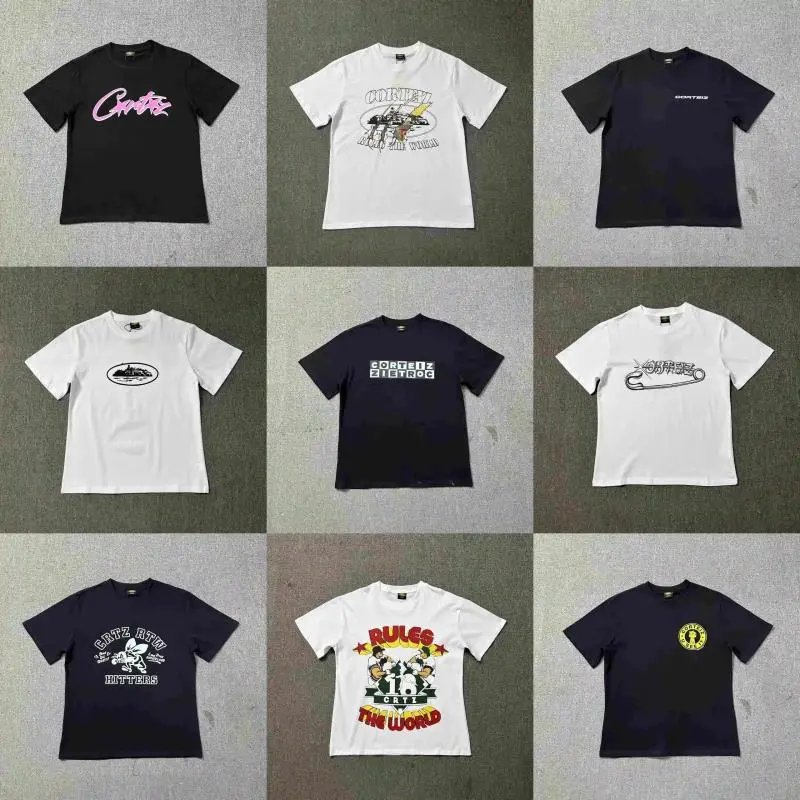 Cortez Black and White Graphic T-Shirt Collection