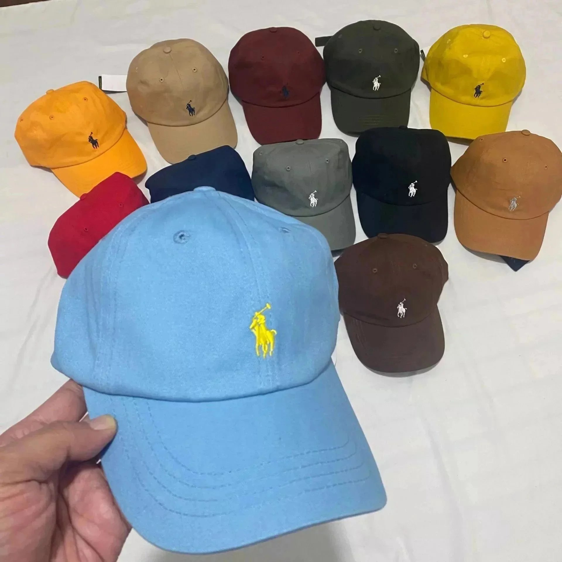 Ralph Lauren Polo Player Embroidered Baseball Cap Navy - 8