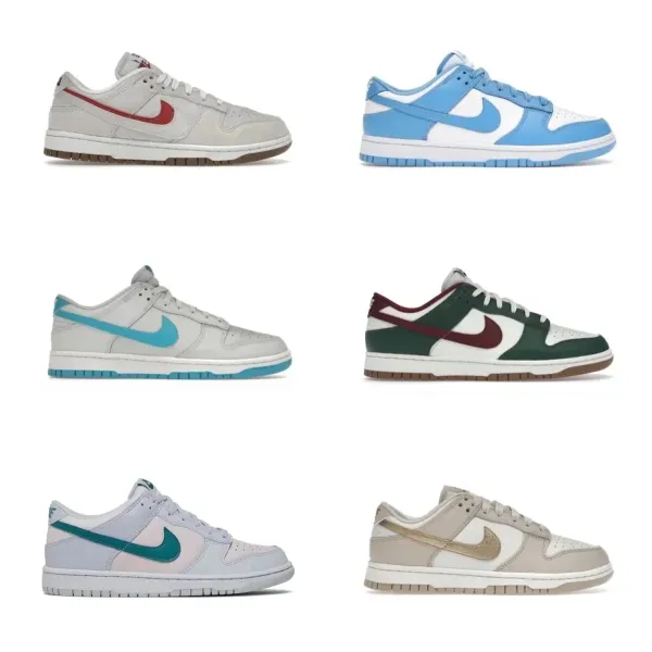 Nike Dunk Low Photon Dust Aqua Sneakers - 2