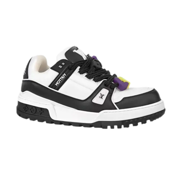 Louis Vuitton Trainer Green and White Chunky Sneakers - 8