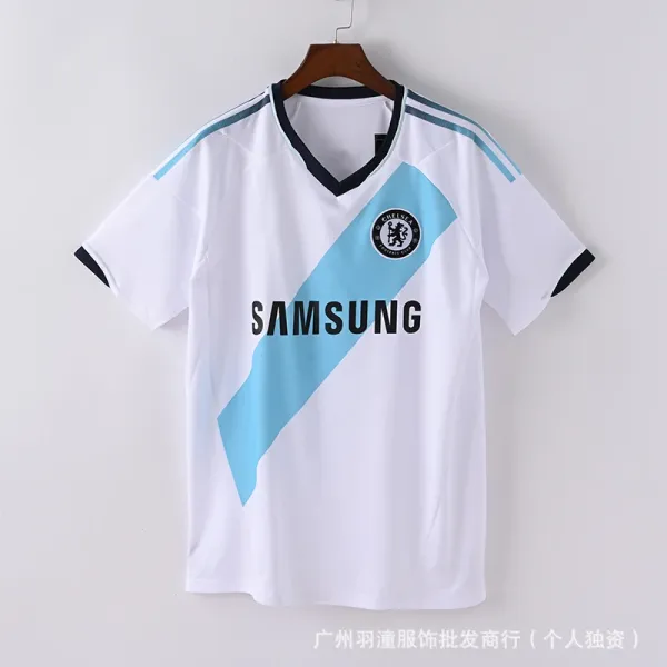 Chelsea FC x Samsung 1997 Away Jersey White with Light Blue Diagonal Stripe - 1