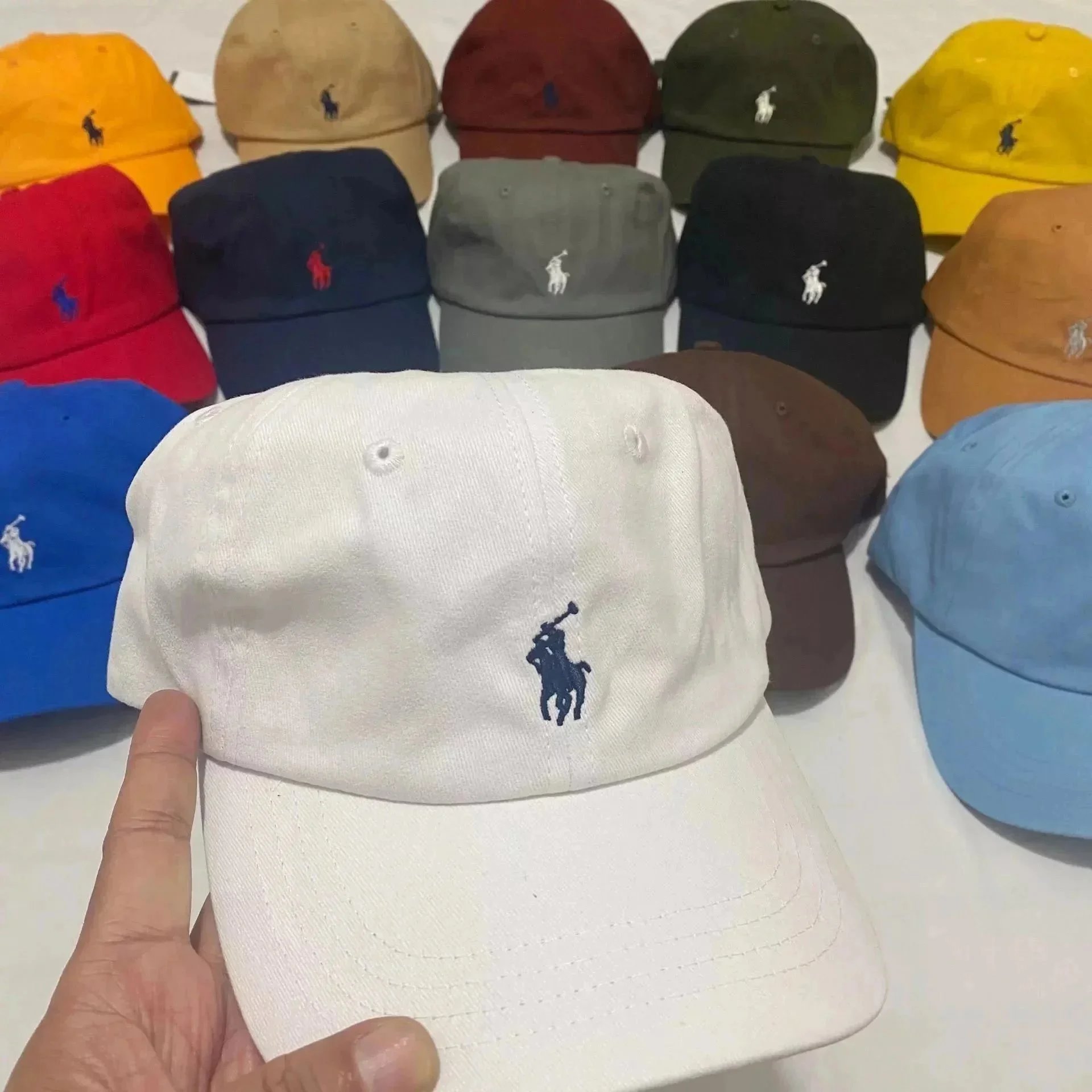 Ralph Lauren Polo Player Embroidered Baseball Cap Navy - 5