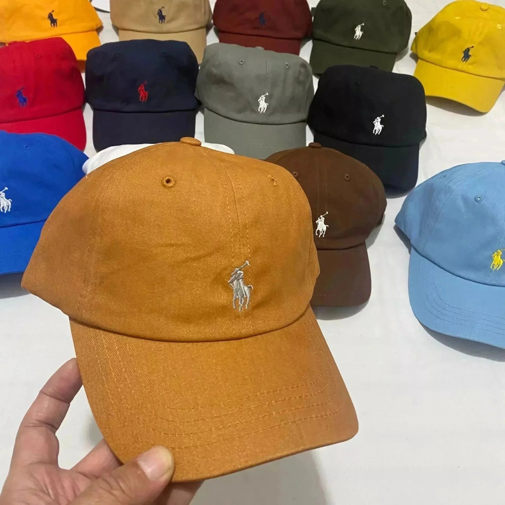 Ralph Lauren Polo Player Embroidered Baseball Cap Navy - 6