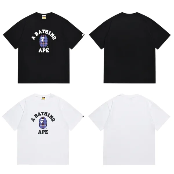 A Bathing Ape Big Ape Head Navy T-Shirt - 19