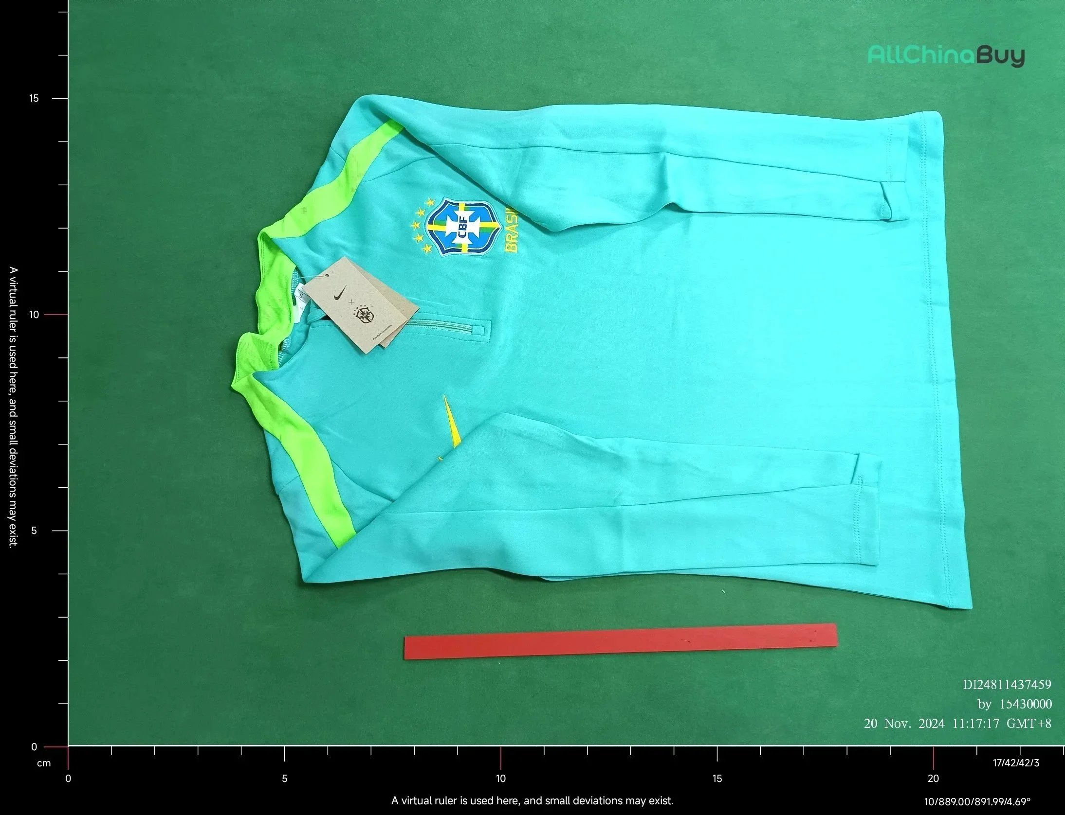 Argentina National Team Training Jersey Black with Light Blue Accents - 6