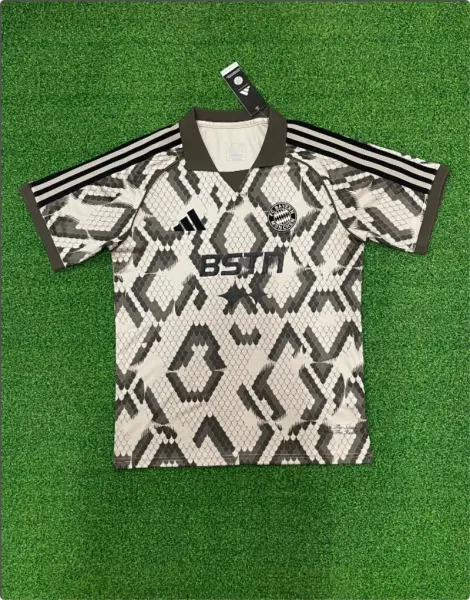 Adidas x FC Bayern Munich Snake Print Third Jersey White/Gray - 1