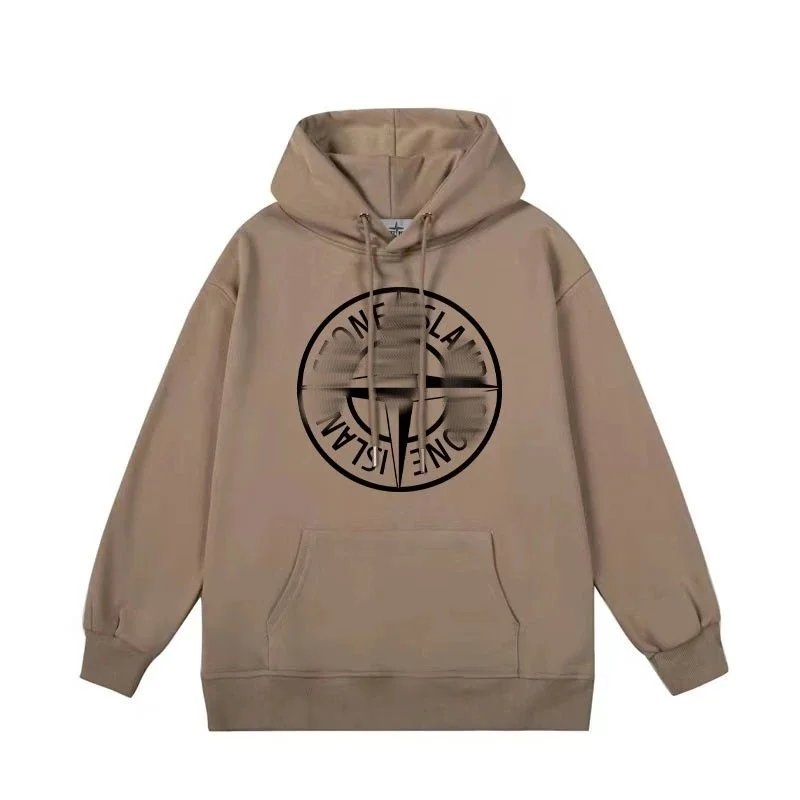 Stone Island Compass Logo Hoodie Gray - 11