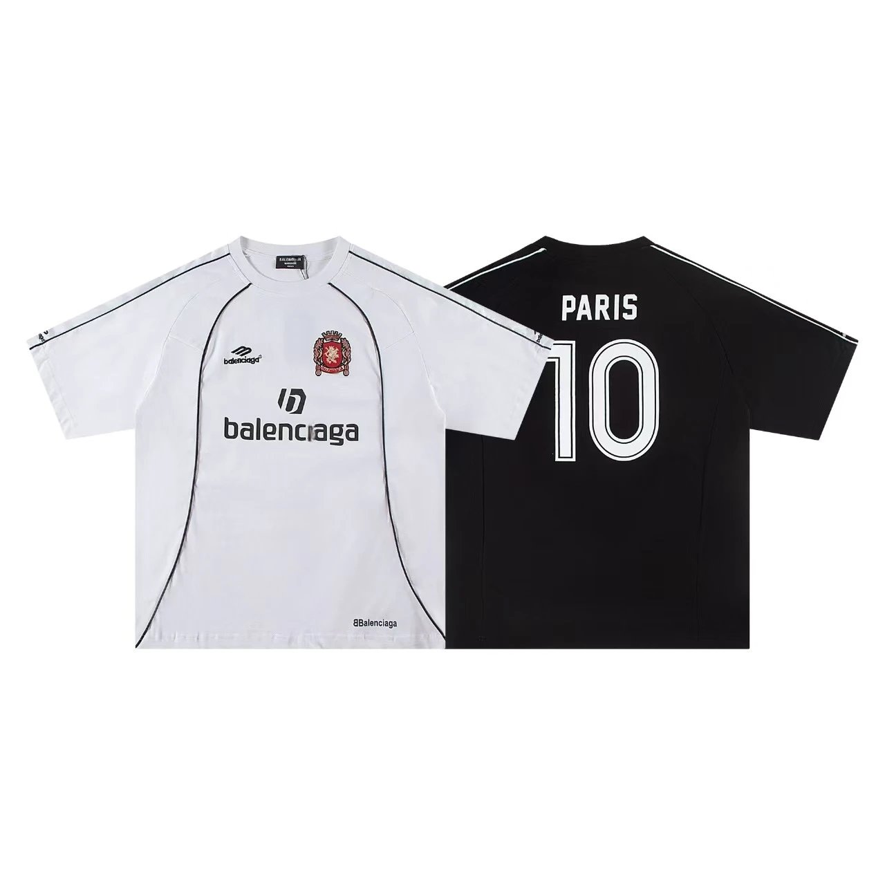 Balenciaga x Real Madrid Football Jersey Black T-Shirt - 5
