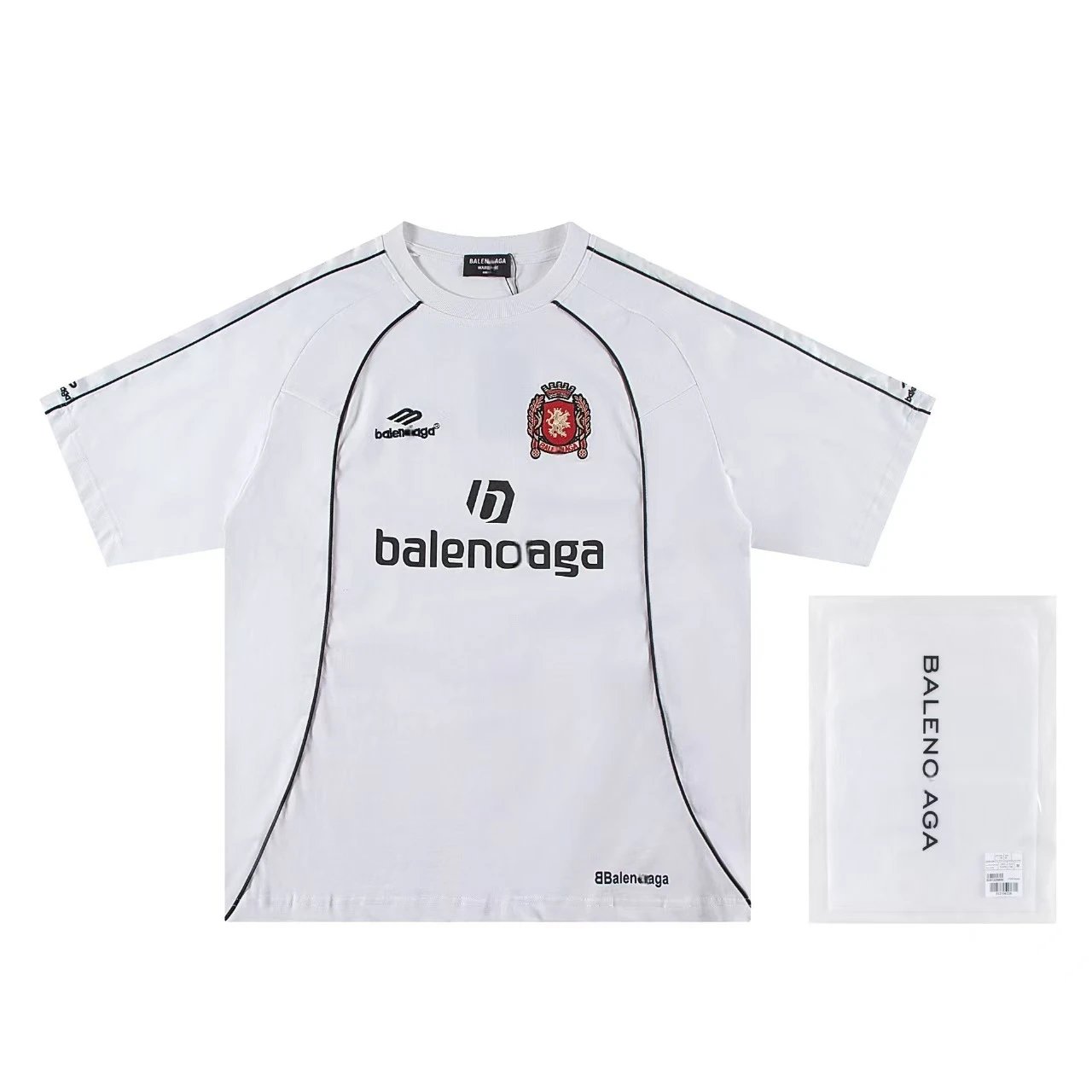 Balenciaga x Real Madrid Football Jersey Black T-Shirt - 13
