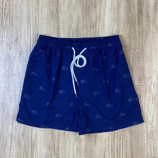 Lacoste All-Over Crocodile Print Swim Shorts Navy - 1