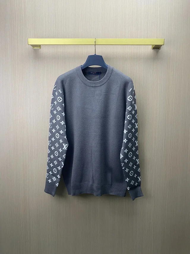 Louis Vuitton Knitwear Crewneck monogram knit sweater product detail image 4