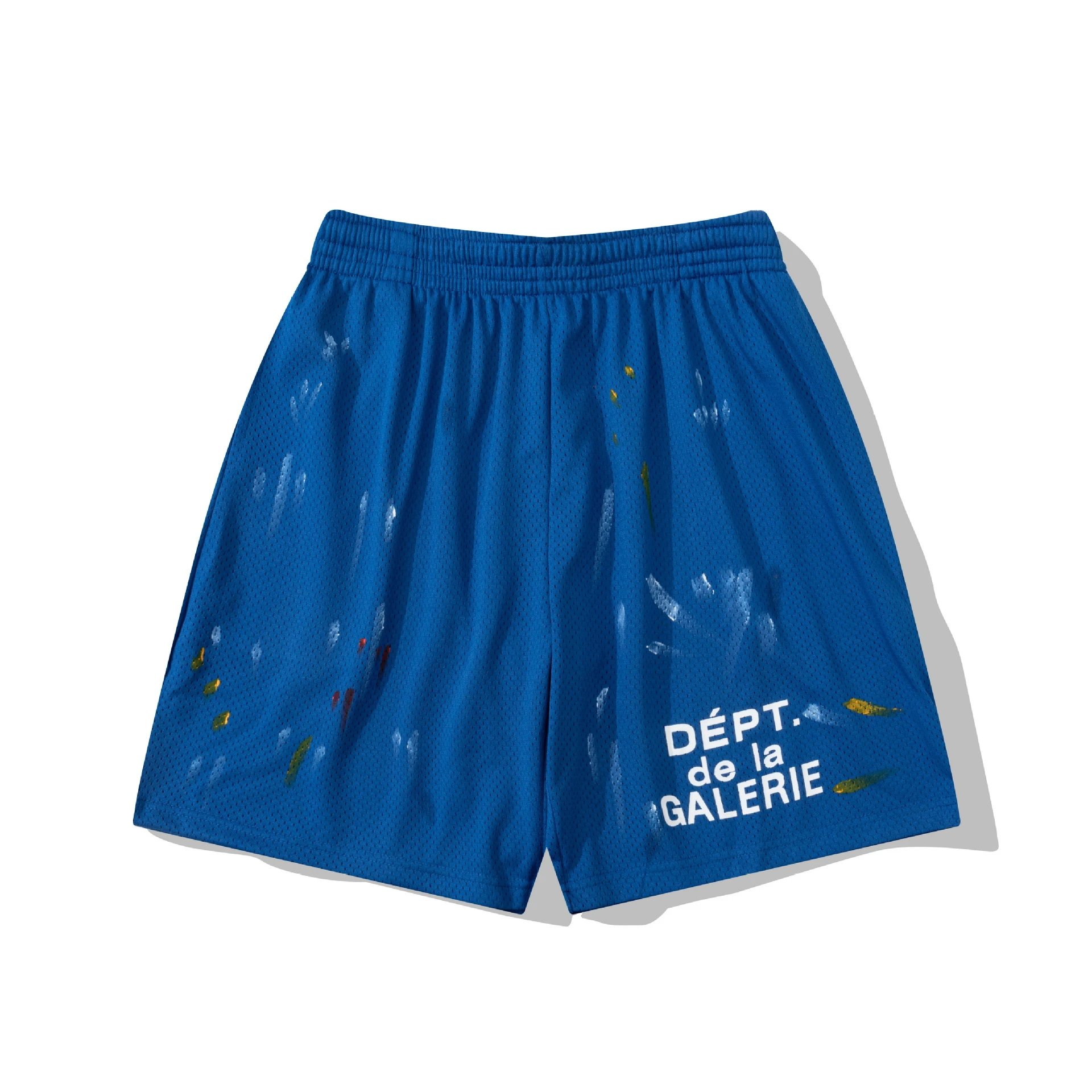 Gallery Dept. Paint Splatter Mesh Shorts Blue - 1