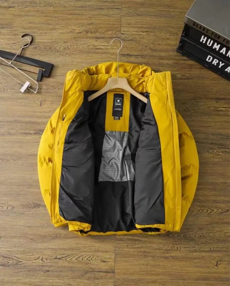 Descente Alpha Parka Yellow Down Jacket - 8