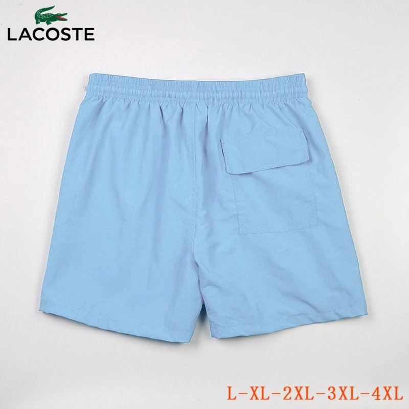 Lacoste Swim Shorts All-Over Croc Print Solid Color Shorts - 28