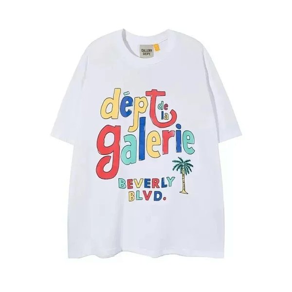 Gallery Dept Dépt de la Galerie Beverly Blvd. Multicolor Graphic T-Shirt product listing in Litbuy spreadsheet finds