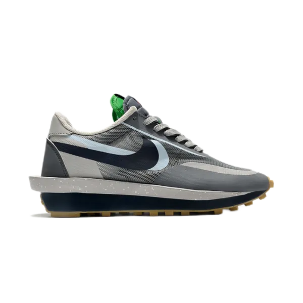 Nike x Sacai LDWaffle Gray Green Sneakers - 1