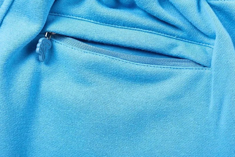 Gallery Dept. Graffiti Print Sweat Shorts Gray Pink - 9