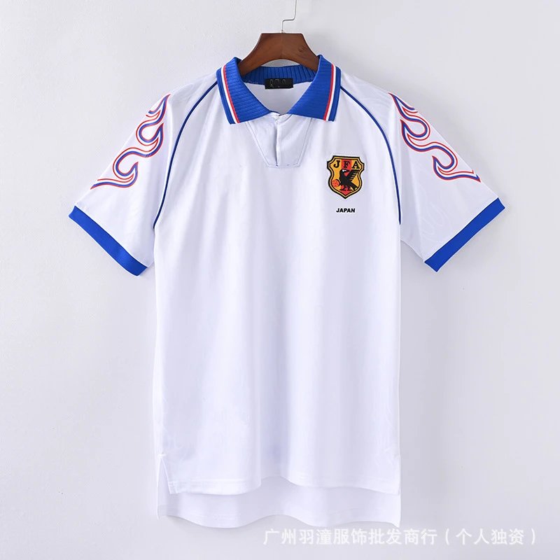 Spain National Team 1994 World Cup Away Jersey White/Red/Orange Polo - 34