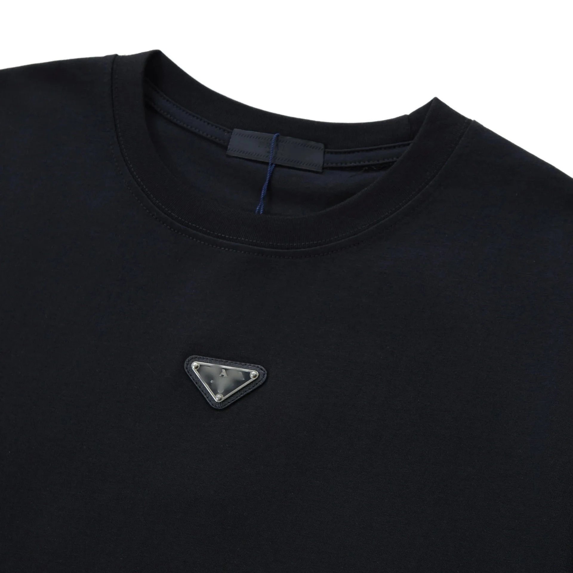 Prada Triangle Logo White T-Shirt - 4