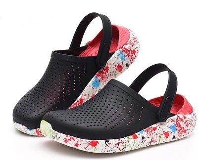 Crocs Classic Clog Multicolor Paint Splatter Casual Shoes - 1