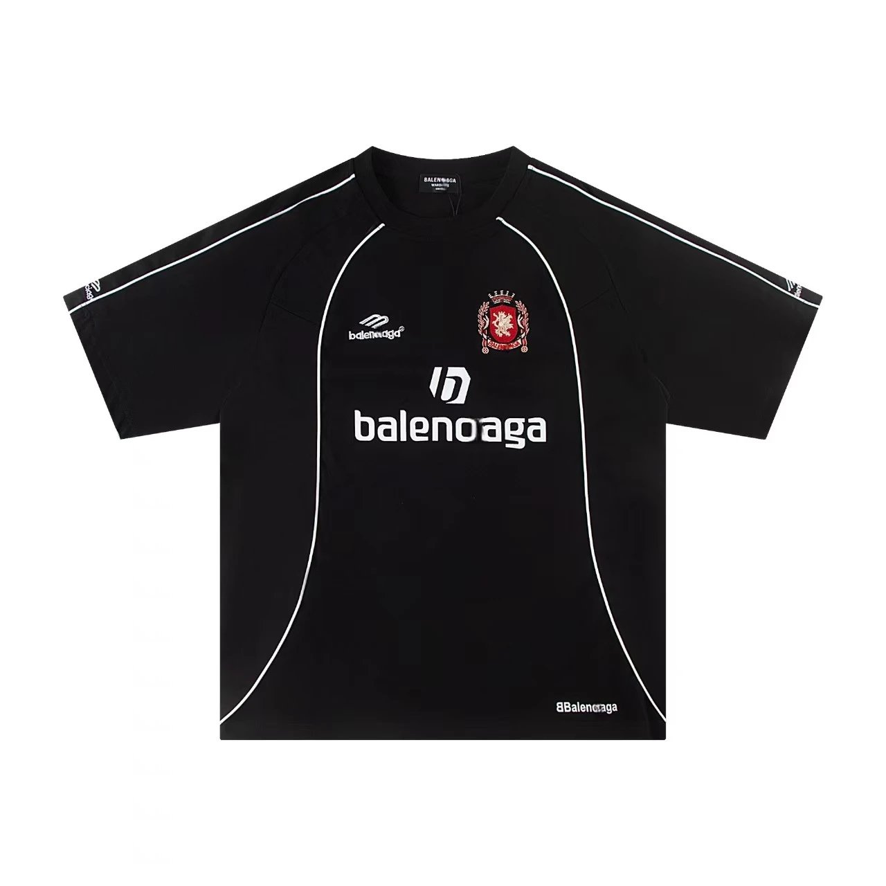 Balenciaga x Real Madrid Football Jersey Black T-Shirt - 6