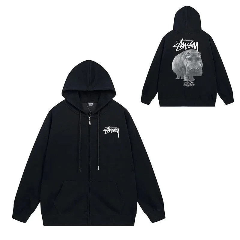 Stüssy 8-Ball Zip-Up Hoodie Black - 11